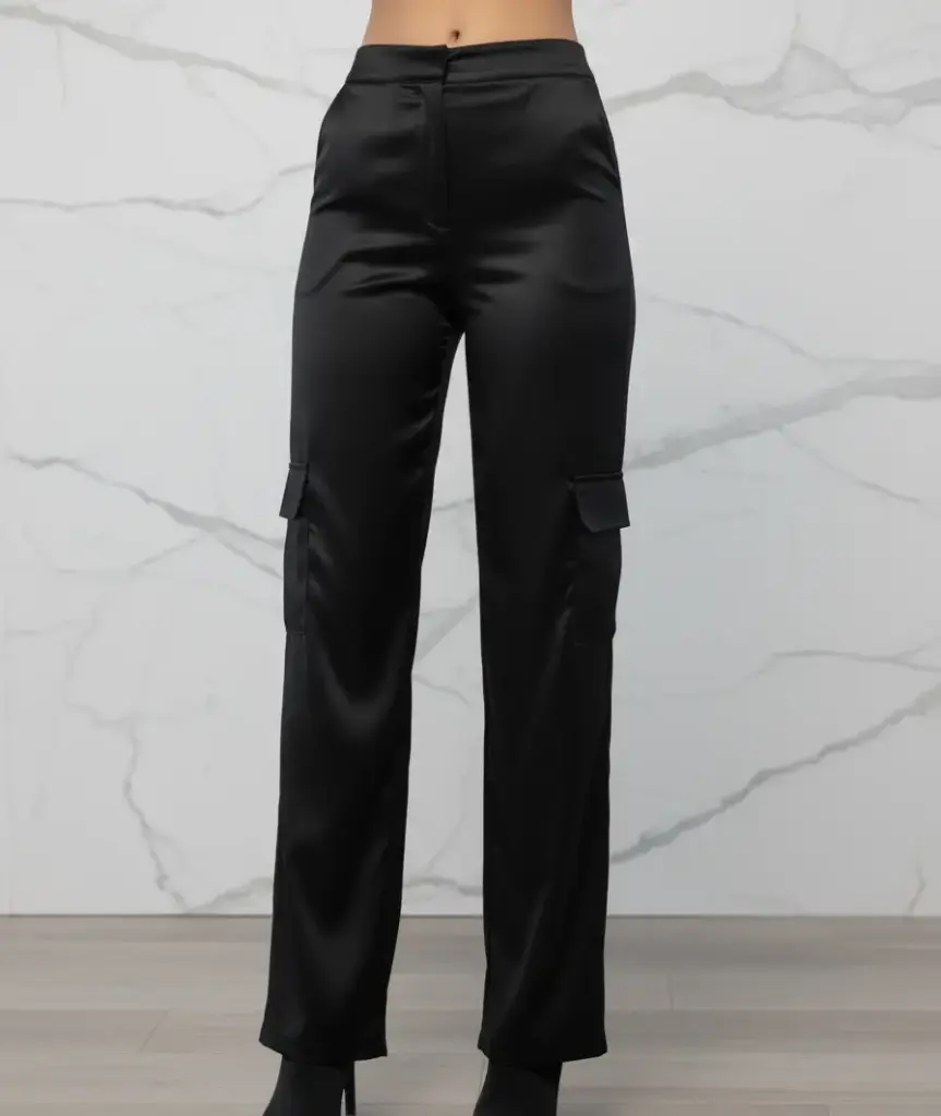 Pantalón Satín Cargo