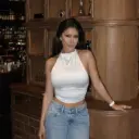 Crop Top Satín